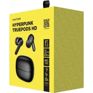 Bluetooth-гарнитура Hator Hyреrpunk Truepods HD Black (HTA-435) UA