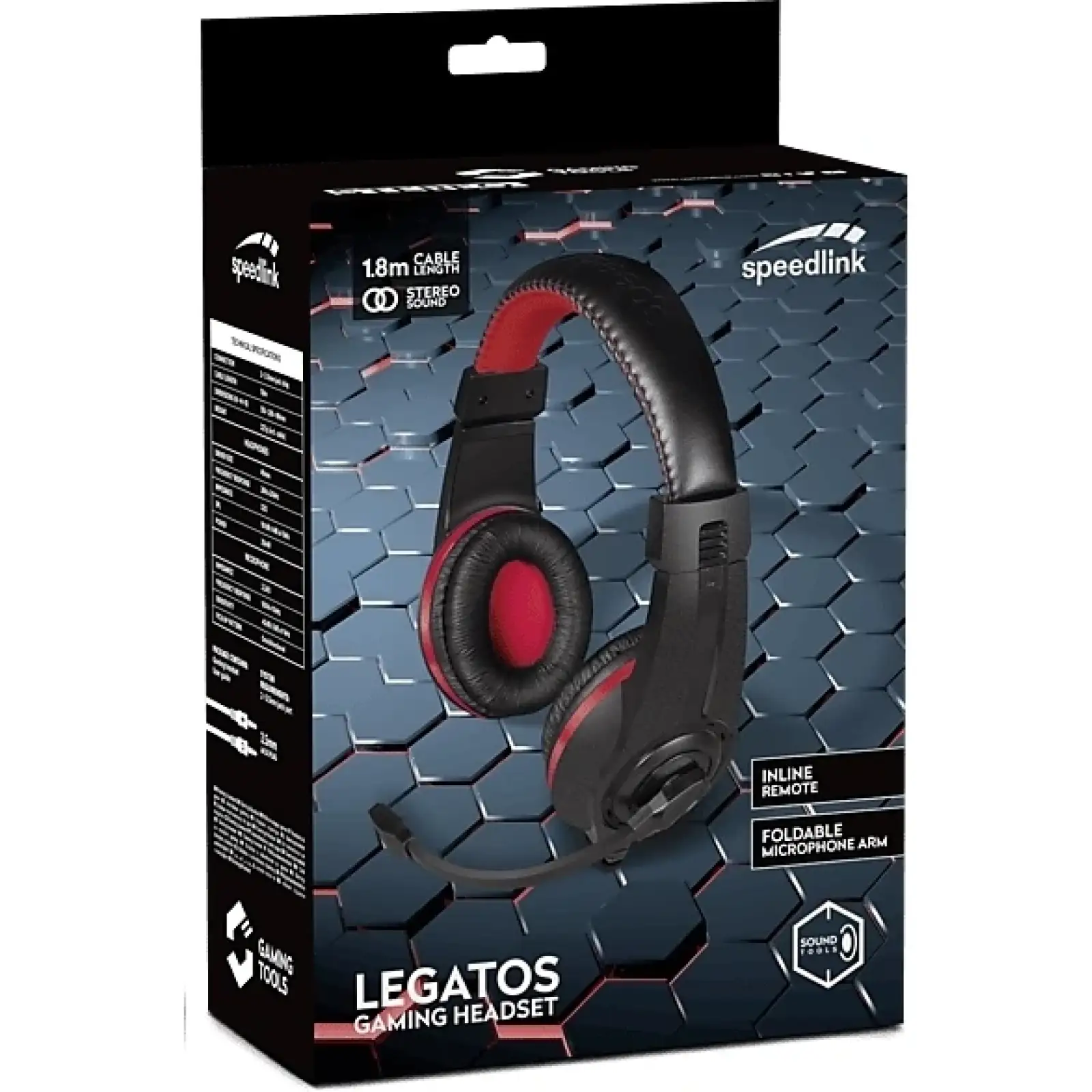 Гарнитура Speed-Link Legatos Stereo Gaming Headset Black (SL-860000-BK) UA