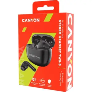 Bluetooth-гарнитура Canyon TWS-5 Black (CNS-TWS5B) UA