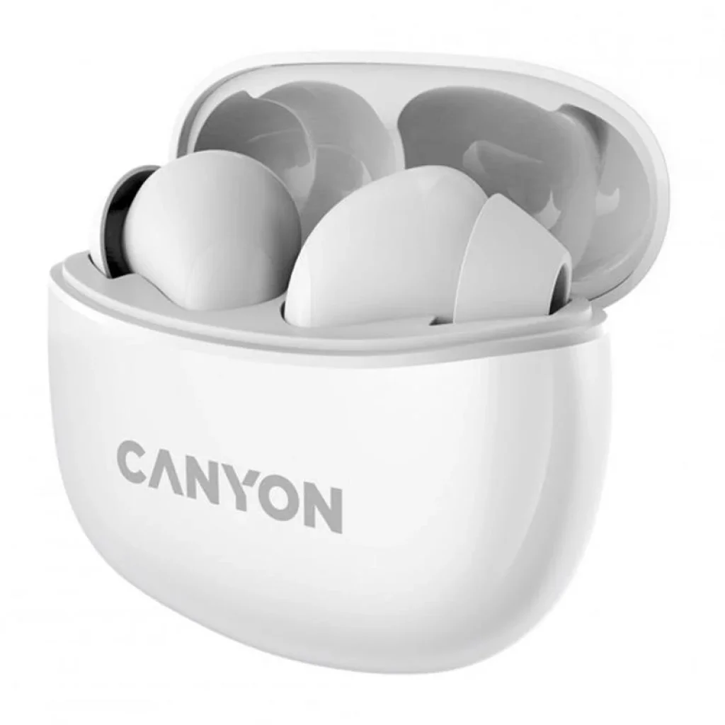 Bluetooth-гарнітура Canyon TWS-5 White (CNS-TWS5W) UA