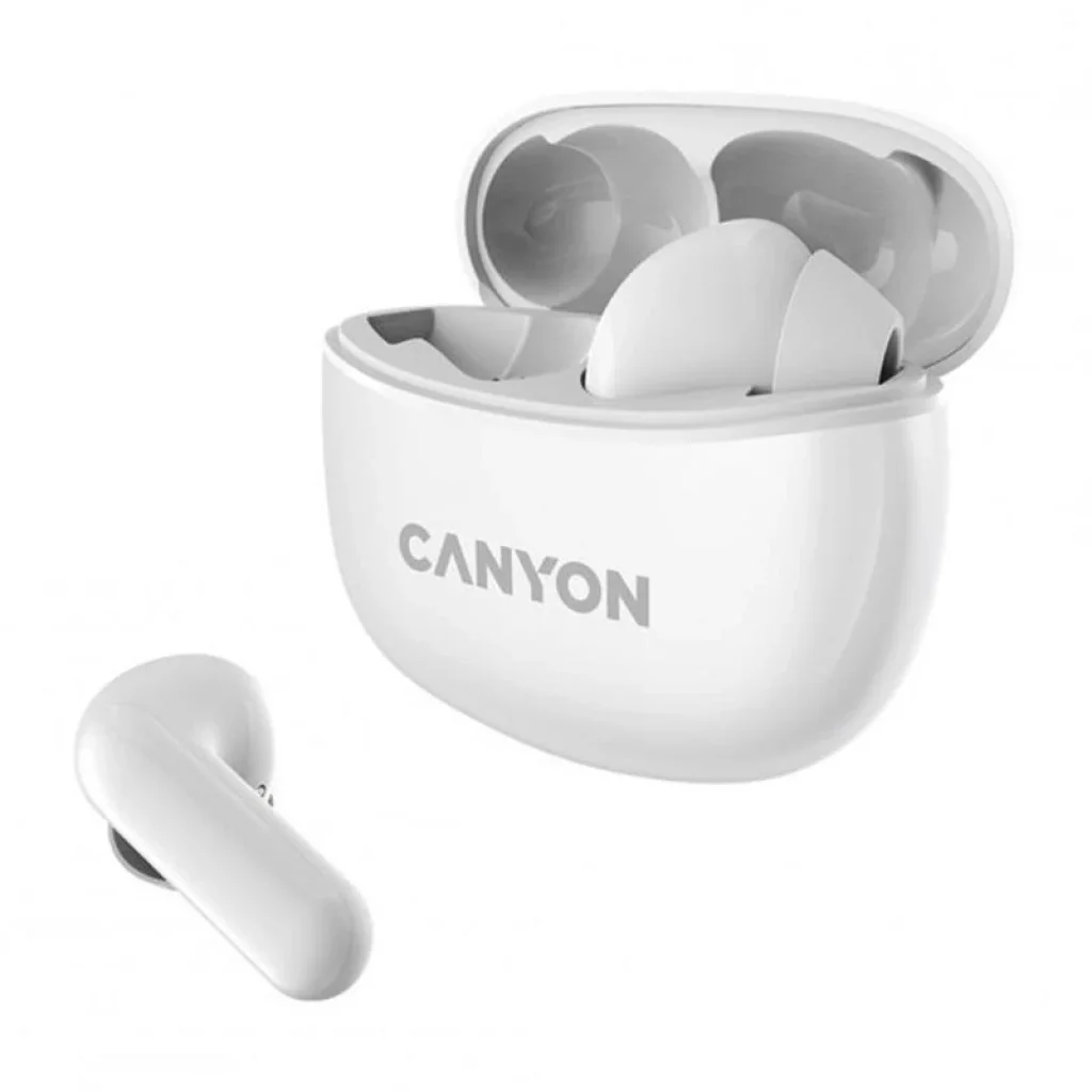 Bluetooth-гарнітура Canyon TWS-5 White (CNS-TWS5W) UA