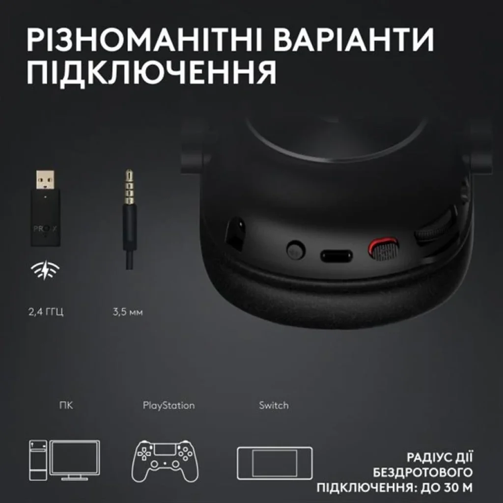 Гарнітура Logitech G Pro X2 Wireless LightSpeed Magenta (981-001275) UA