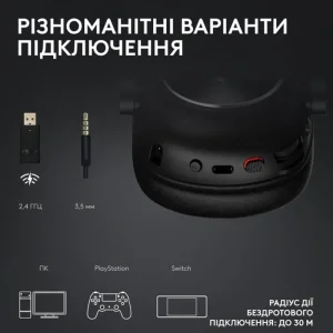 Гарнітура Logitech G Pro X2 Wireless LightSpeed Magenta (981-001275) UA