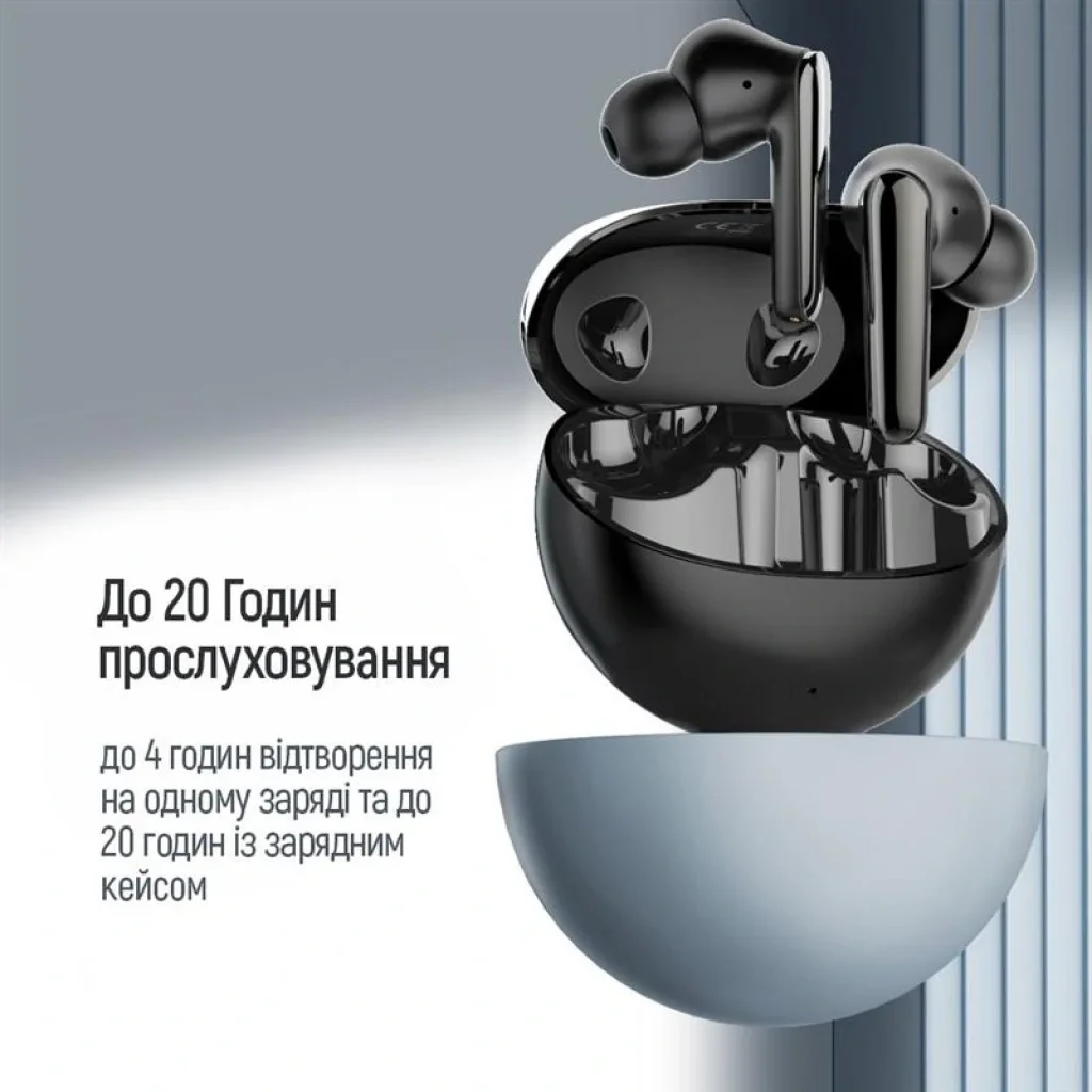 Bluetooth-гарнитура СolorWay TWS-3 Earbuds Black (CW-TWS3BK) UA
