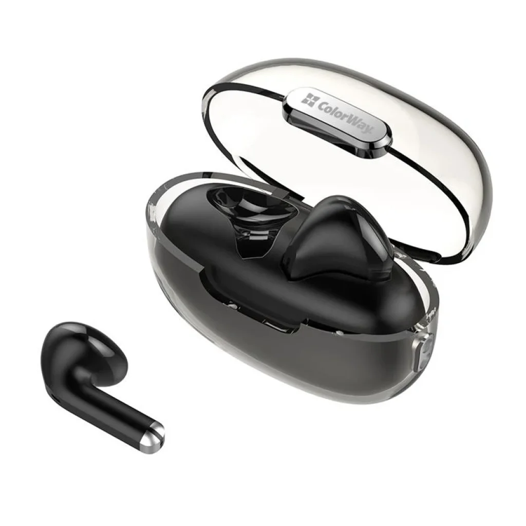 Bluetooth-гарнитура СolorWay Slim TWS-2 Earbuds Black (CW-TWS2BK) UA