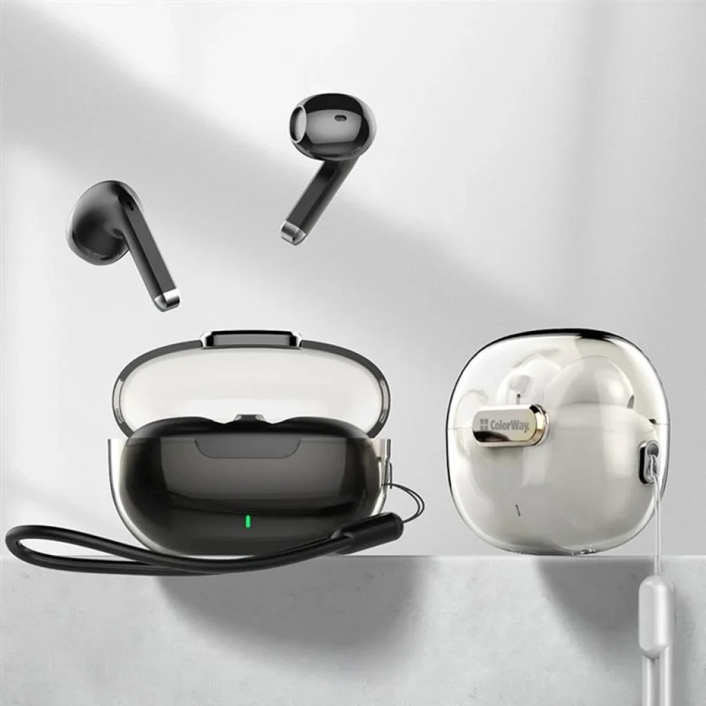 Bluetooth-гарнитура СolorWay Slim TWS-2 Earbuds Black (CW-TWS2BK) UA