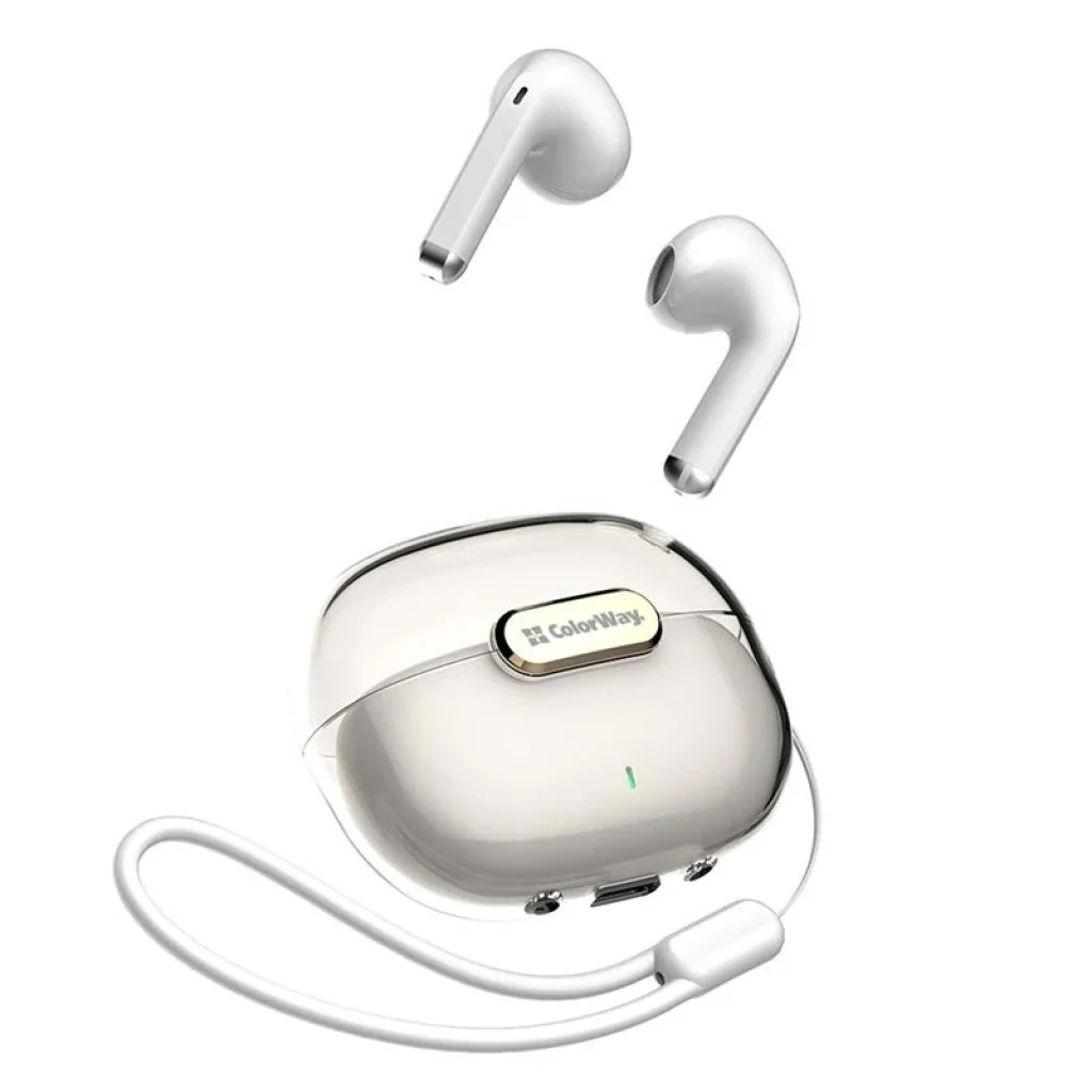 Bluetooth-гарнітура СolorWay Slim TWS-2 Earbuds White (CW-TWS2WT) UA