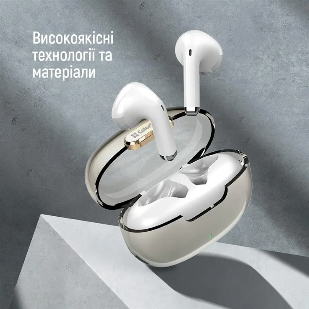 Bluetooth-гарнітура СolorWay Slim TWS-2 Earbuds White (CW-TWS2WT) UA