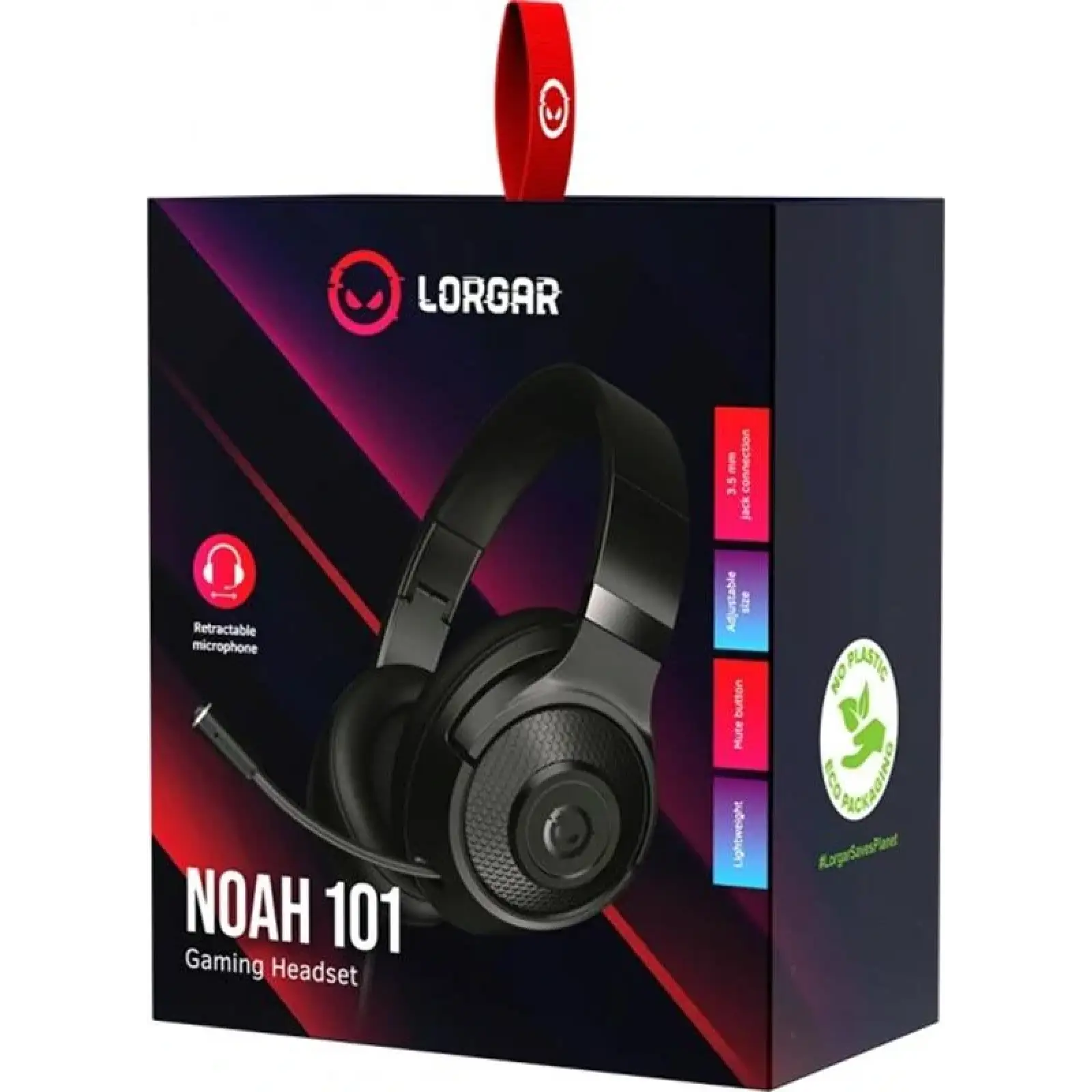 Гарнитура Canyon Lorgar Noah 101 Gaming 3.5 мм Black (LRG-GHS101B) UA
