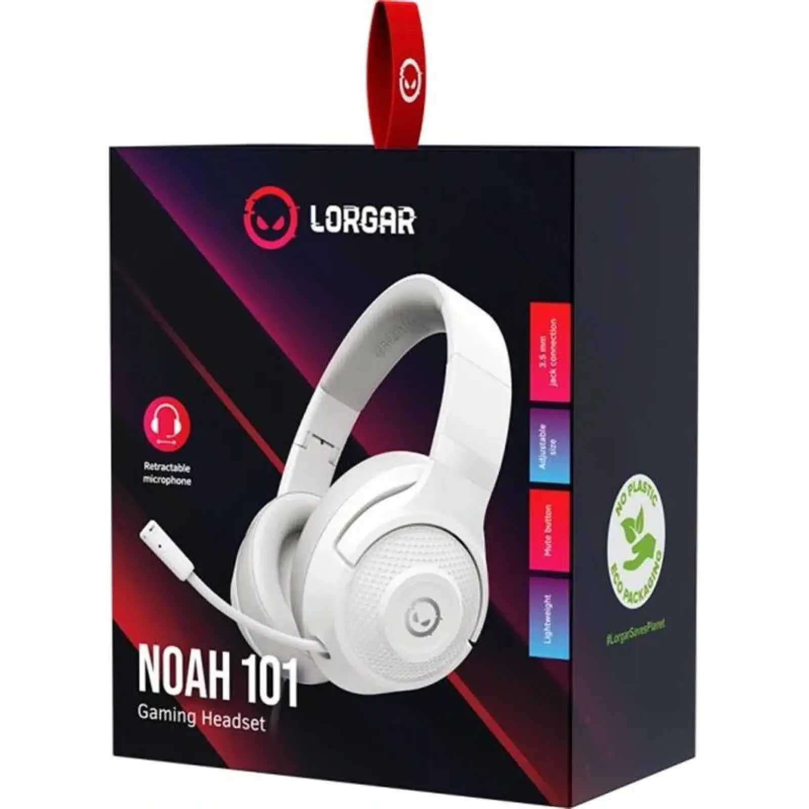 Гарнитура Canyon Lorgar Noah 101 Gaming 3.5 мм White (LRG-GHS101W) UA