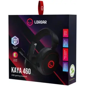 Гарнитура Canyon Lorgar Kaya 460 Gaming RGB USB Black (LRG-GHS460) UA