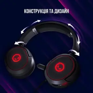 Гарнитура Canyon Lorgar Kaya 460 Gaming RGB USB Black (LRG-GHS460) UA