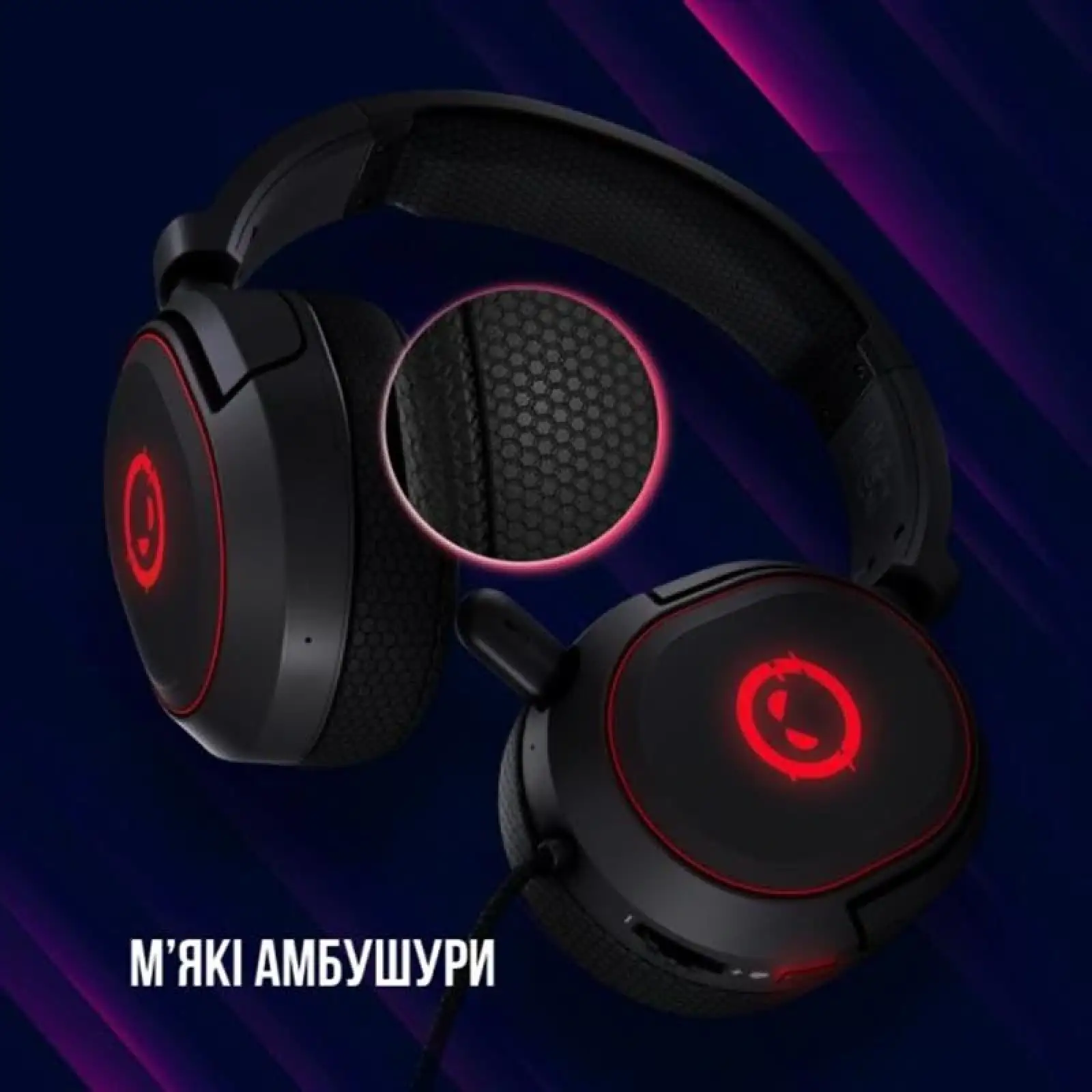 Гарнитура Canyon Lorgar Kaya 460 Gaming RGB USB Black (LRG-GHS460) UA