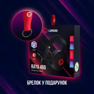 Гарнитура Canyon Lorgar Kaya 460 Gaming RGB USB Black (LRG-GHS460) UA