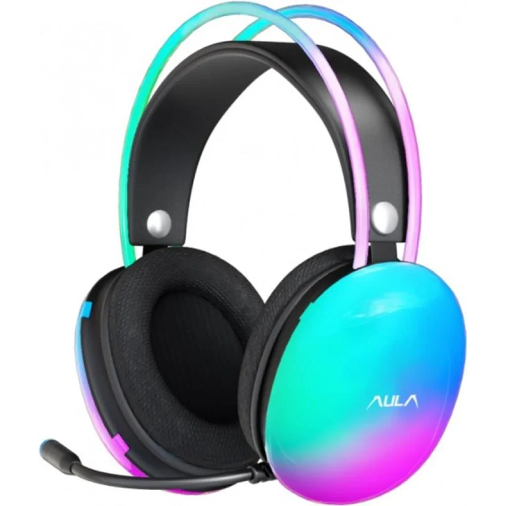 Гарнитура Aula S505 RGB Transparent Gaming Headset Black (6948391235479) UA