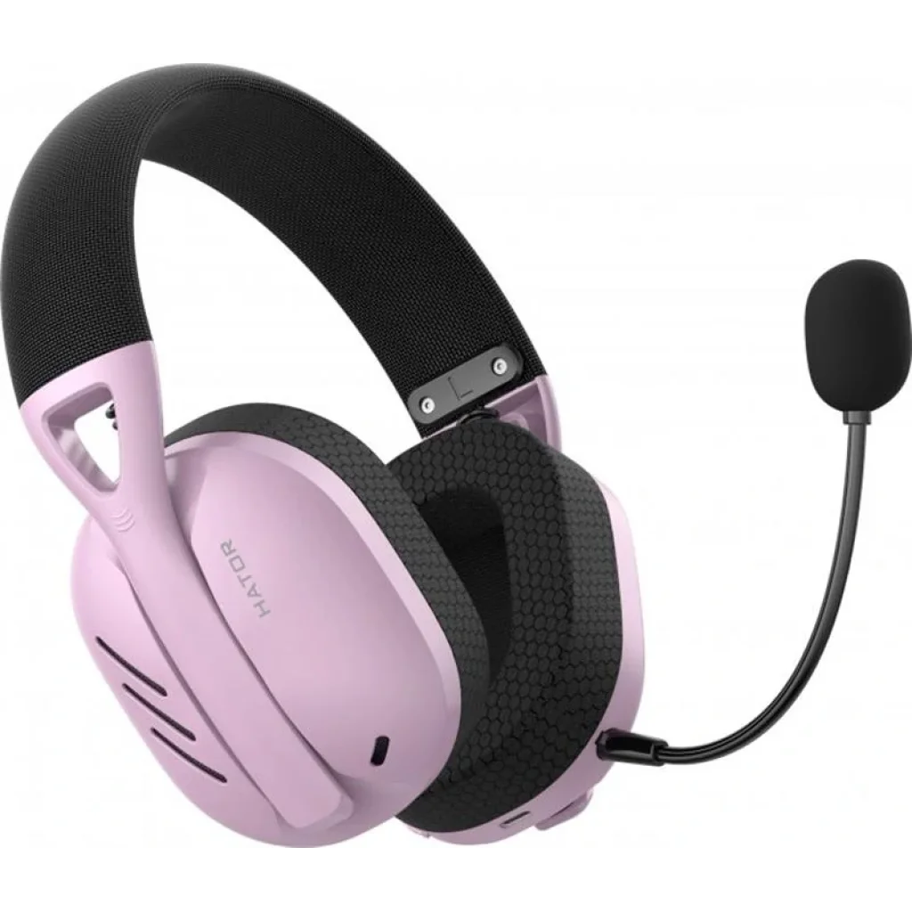 Bluetooth-гарнітура Hator Hyperpunk 2 Wireless Tri-mode Black/Lilac (HTA-859) UA