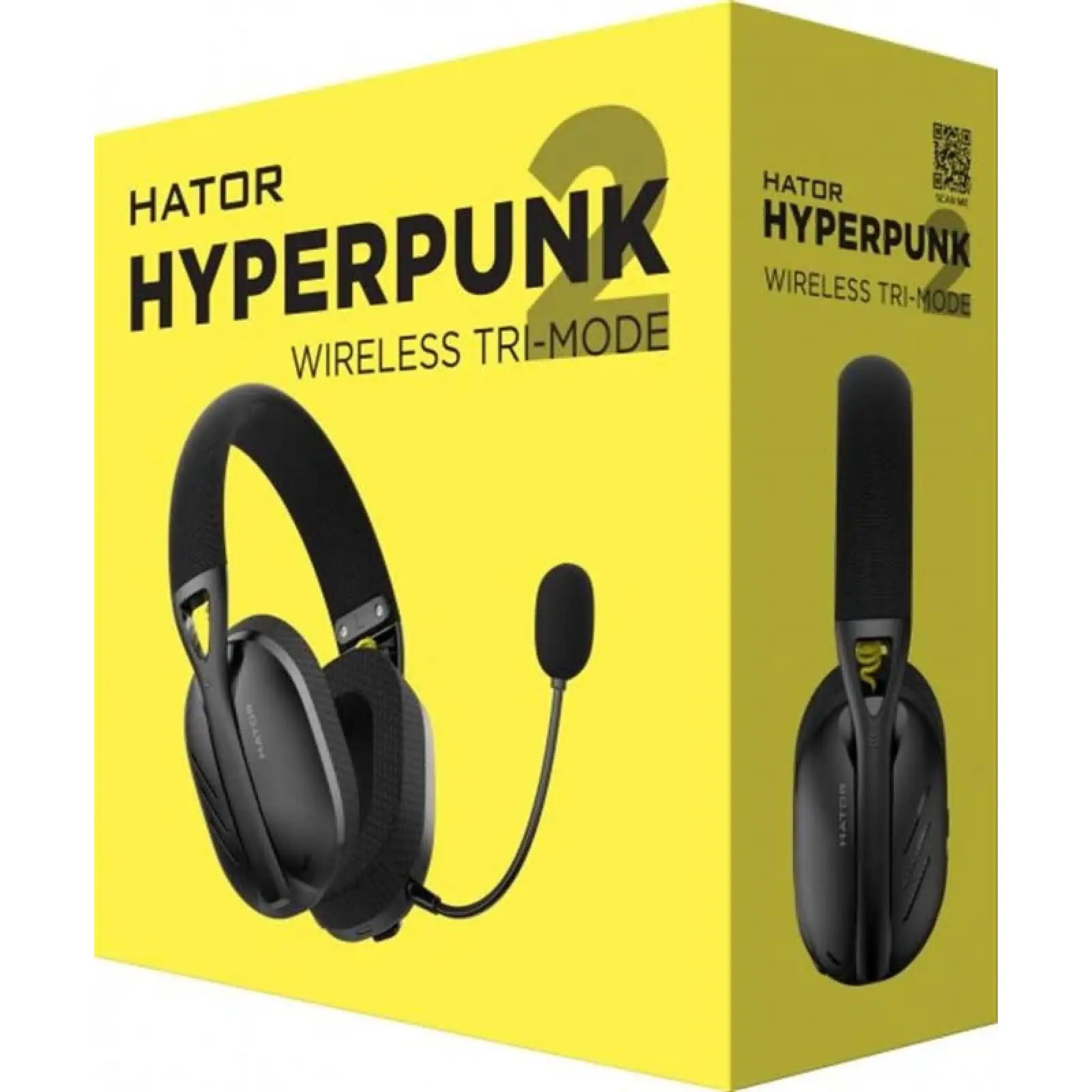 Bluetooth-гарнітура Hator Hyperpunk 2 Wireless Tri-mode Black (HTA-855) UA