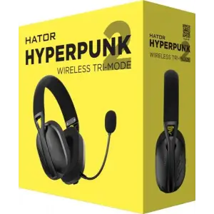 Bluetooth-гарнітура Hator Hyperpunk 2 Wireless Tri-mode Black (HTA-855) UA