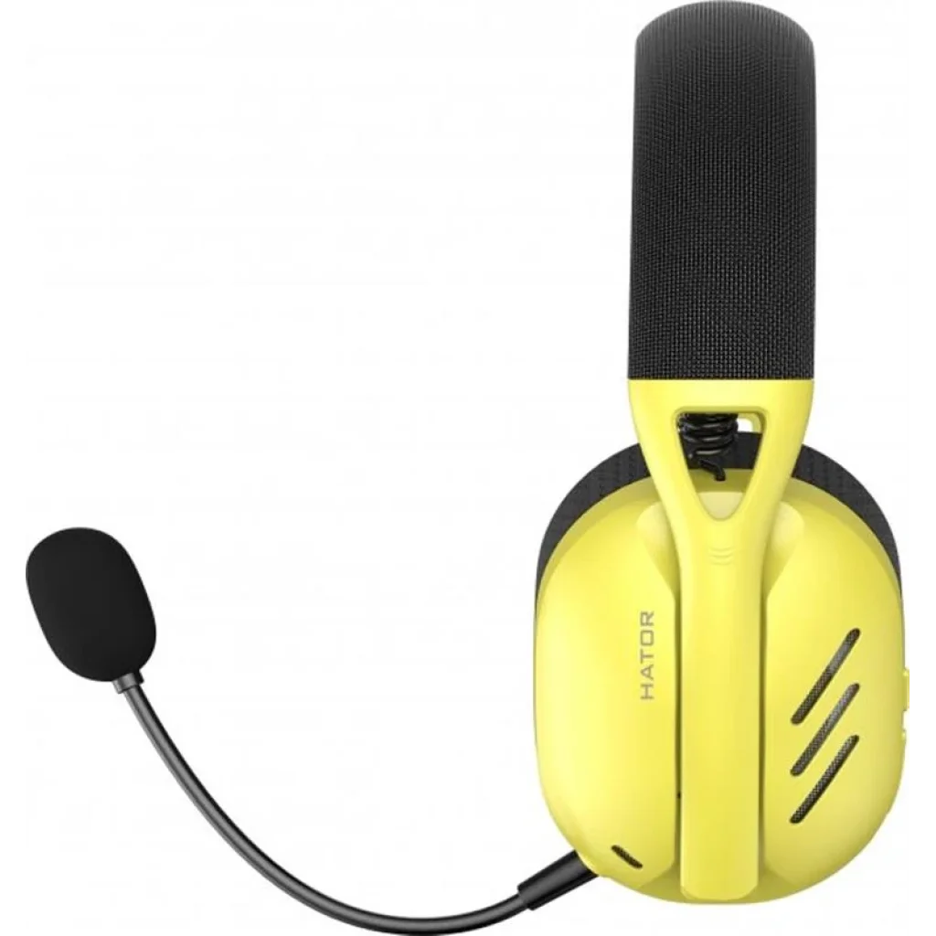 Bluetooth-гарнітура Hator Hyperpunk 2 Wireless Tri-mode Black/Yellow (HTA-857) UA