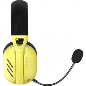 Bluetooth-гарнітура Hator Hyperpunk 2 Wireless Tri-mode Black/Yellow (HTA-857) UA