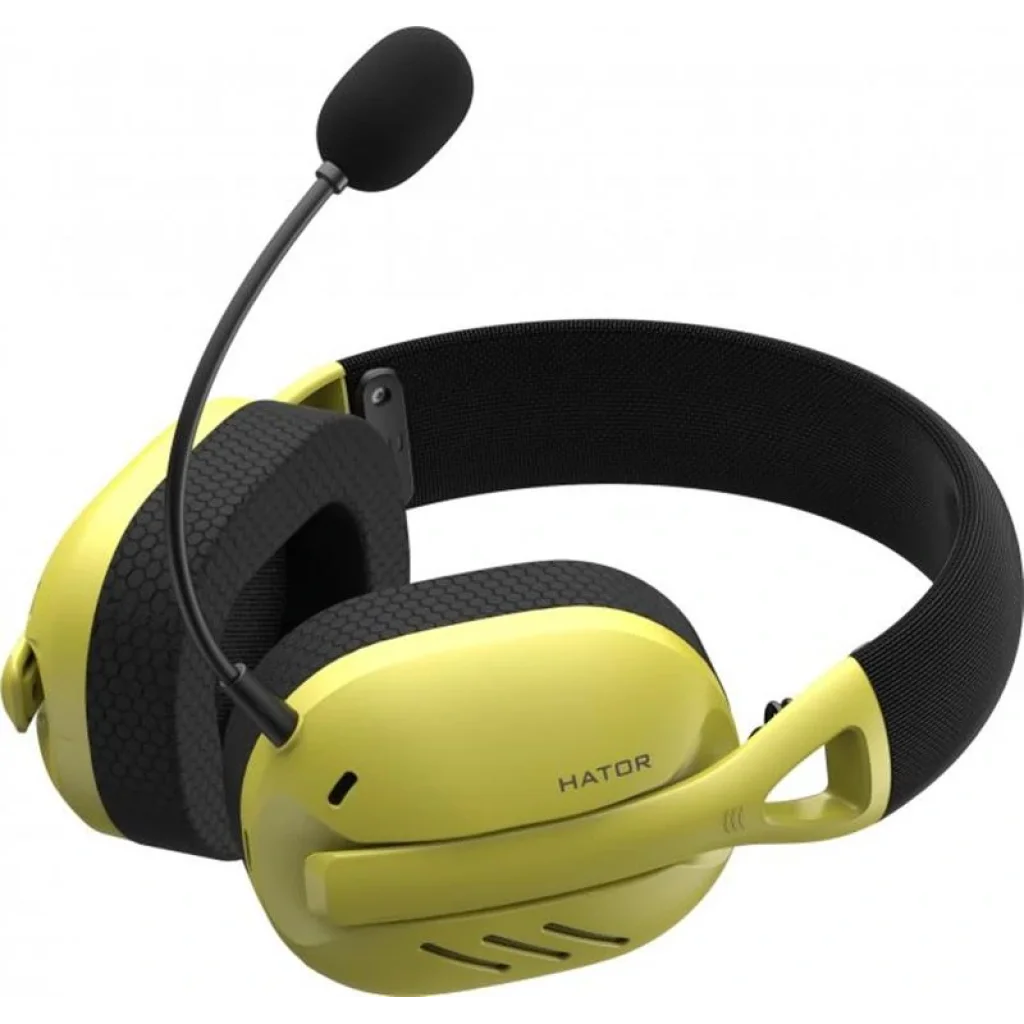Bluetooth-гарнітура Hator Hyperpunk 2 Wireless Tri-mode Black/Yellow (HTA-857) UA