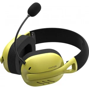 Bluetooth-гарнітура Hator Hyperpunk 2 Wireless Tri-mode Black/Yellow (HTA-857) UA