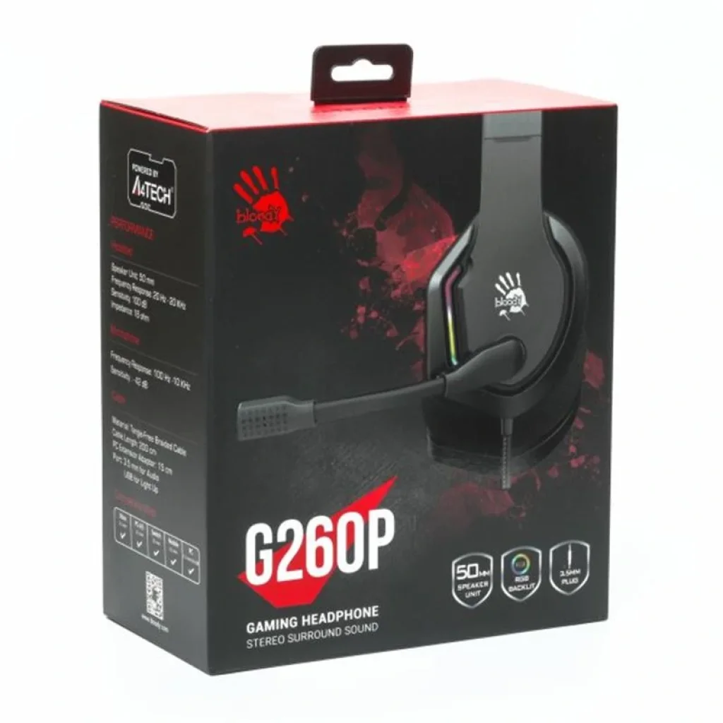 Гарнитура A4Tech Bloody G260p Black, G260p (Black) UA