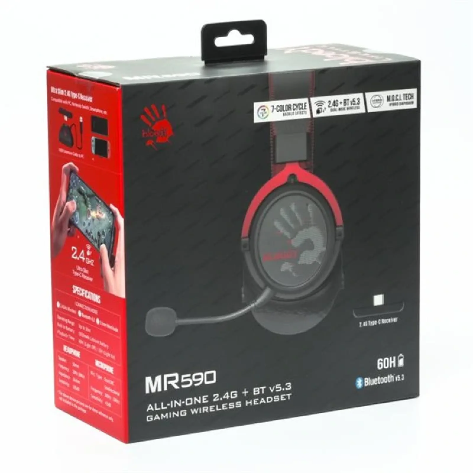 Гарнітура A4Tech Bloody MR590 Sport Red, MR590 (Sport Red) UA