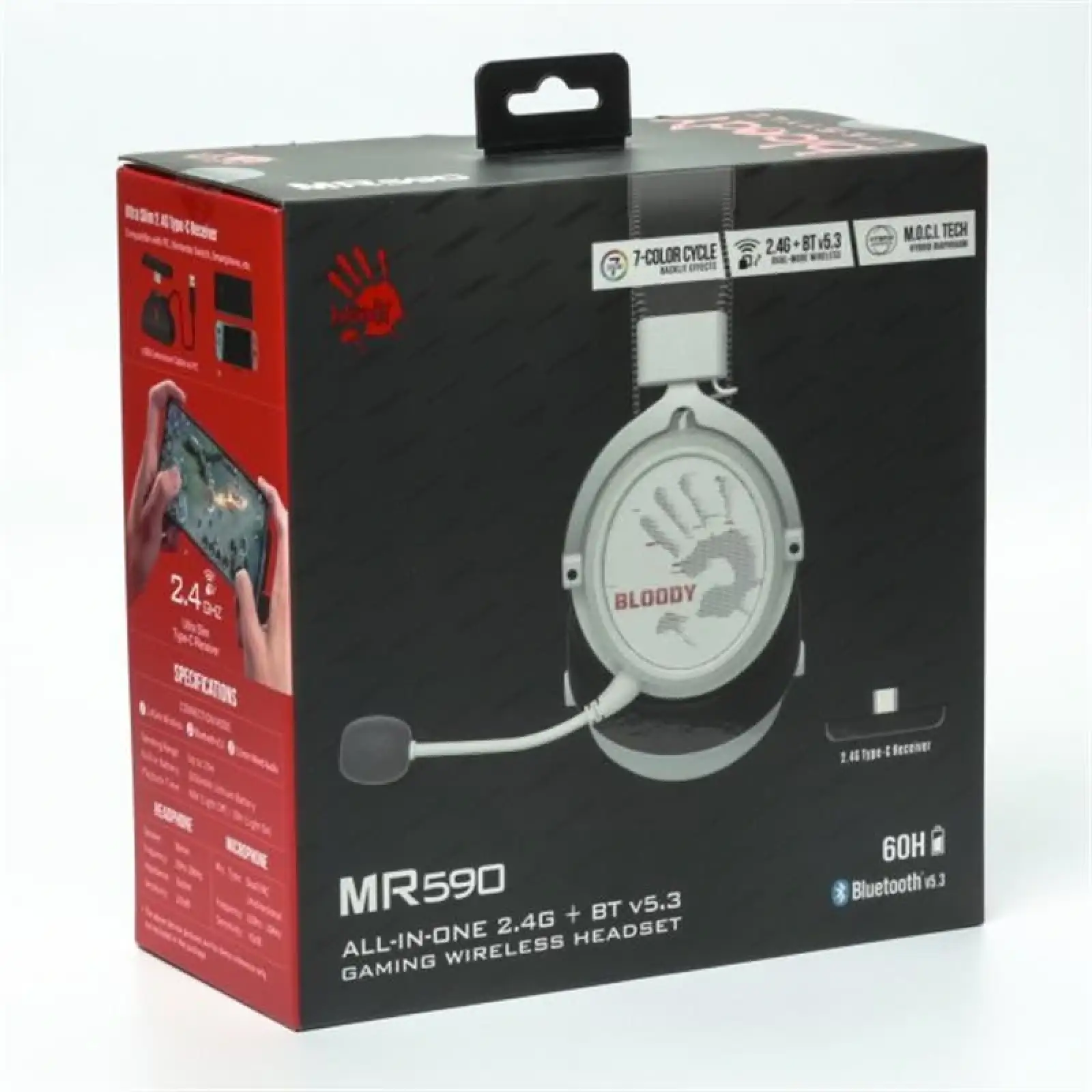 Гарнітура A4Tech Bloody MR590 Sport White, MR590 (Sport White) UA