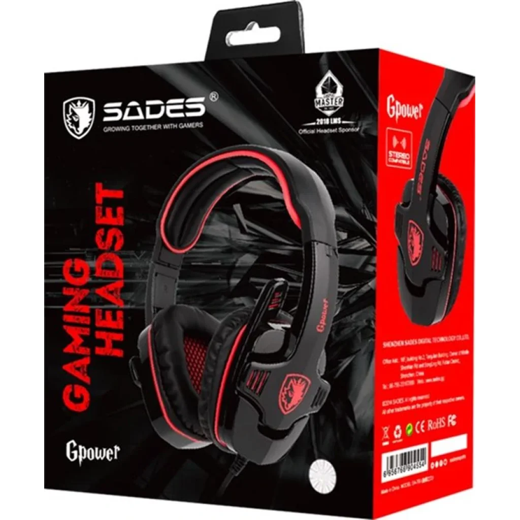 Гарнітура Sades SA-708GT Black/Red (sa708brj) UA