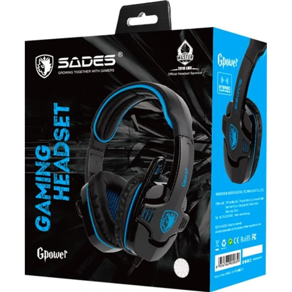 Гарнітура Sades SA-708GT Black/Blue (sa708blj) UA