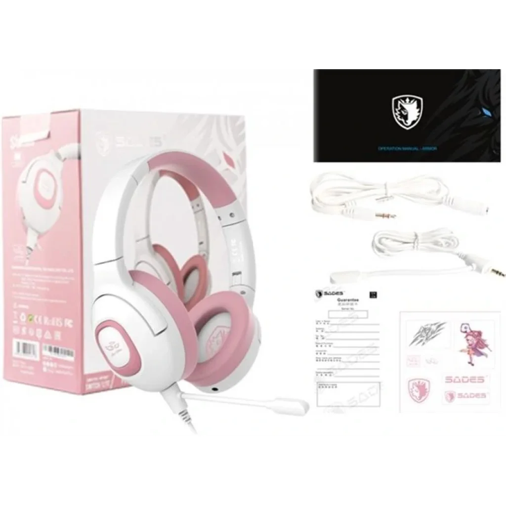Гарнітура Sades SA-724 Shaman Pink (sa724pkj) UA