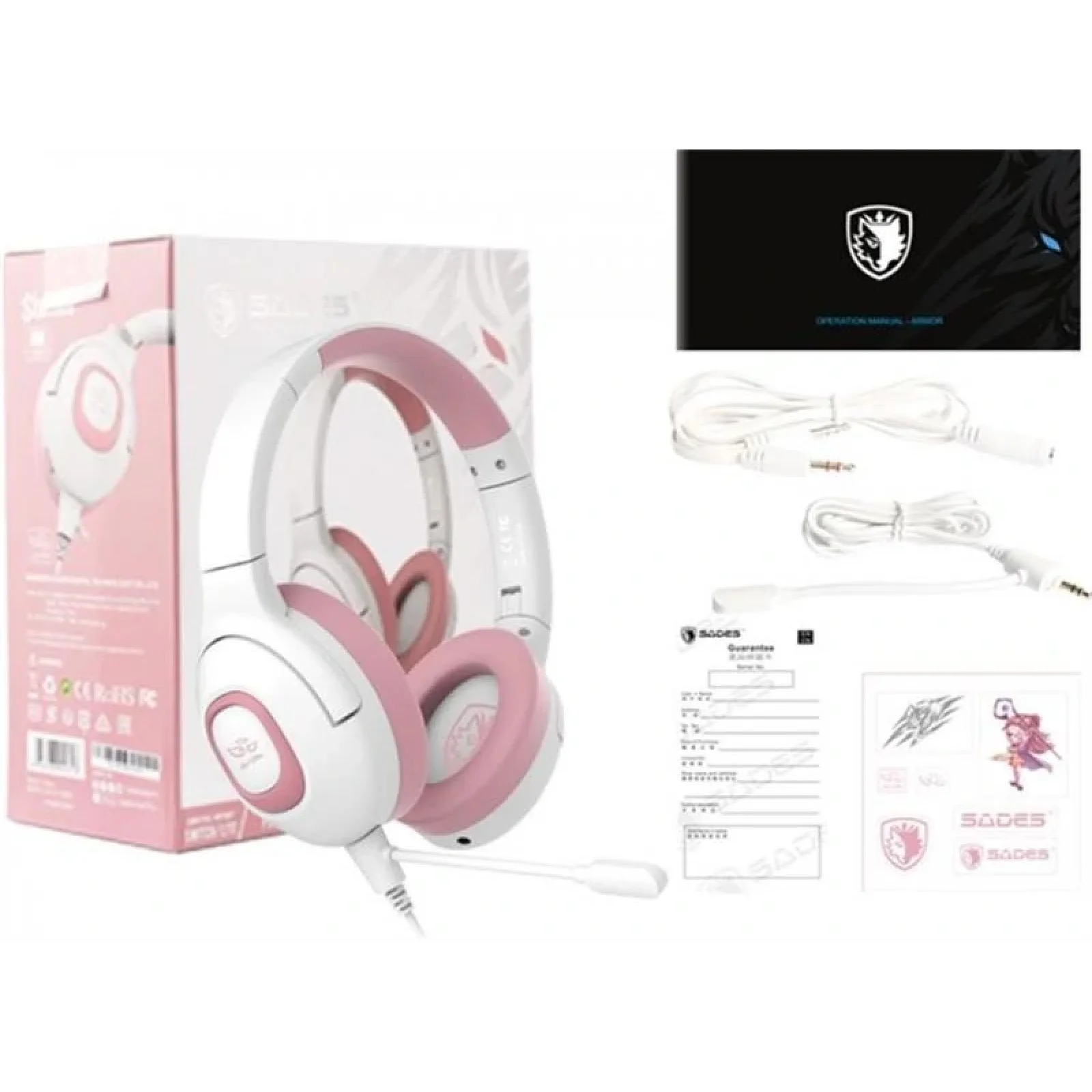 Гарнітура Sades SA-724 Shaman Pink (sa724pkj) UA