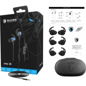 Гарнитура Sades SA-606 Wings 20 Black/Blue (sa606blj) UA