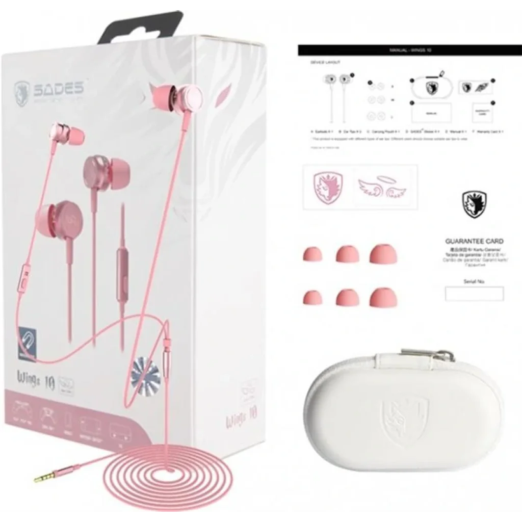 Гарнитура Sades SA-610 Wings 10 Pink (sa610pkj) UA