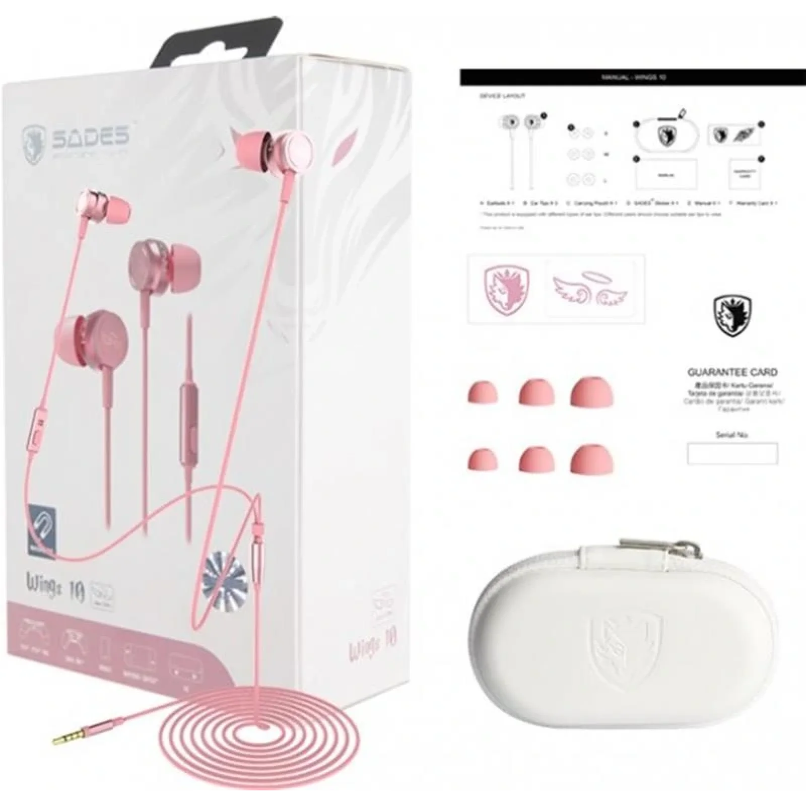 Гарнітура Sades SA-610 Wings 10 Pink (sa610pkj) UA