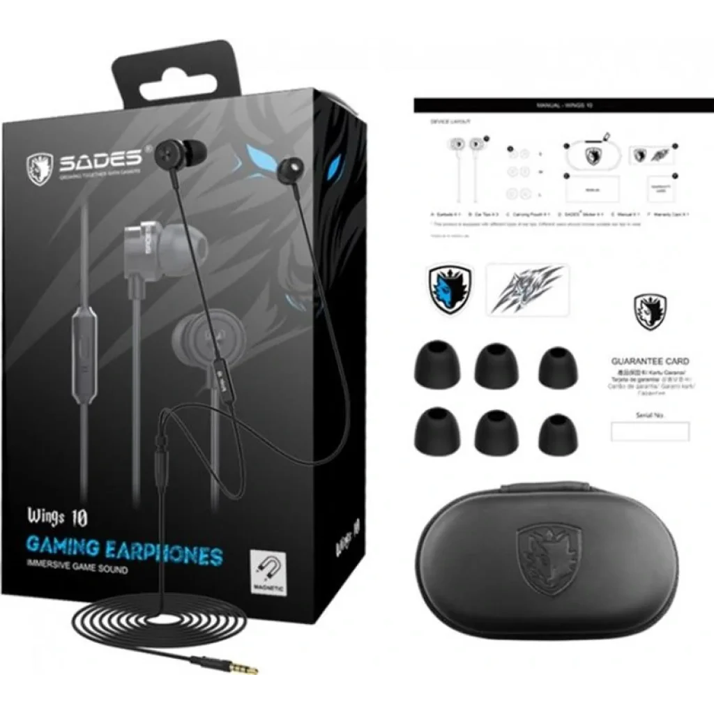 Гарнитура Sades SA-610 Wings 10 Black/Blue (sa610blj) UA