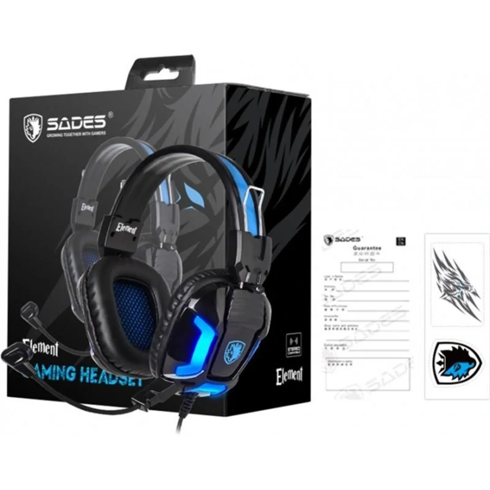 Гарнитура Sades SA-702 Element Black/Blue (sa702bl) UA
