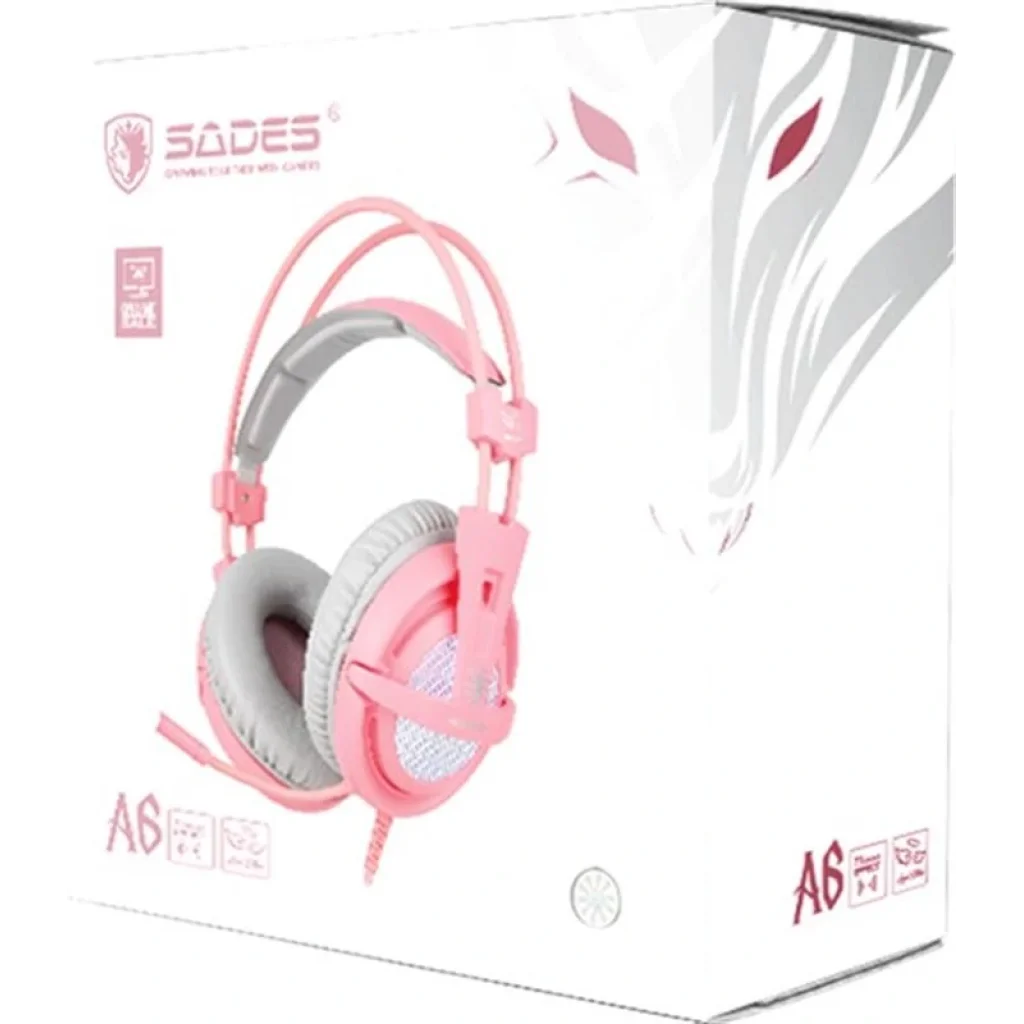 Гарнітура Sades A6 Pink (saa6pku) UA