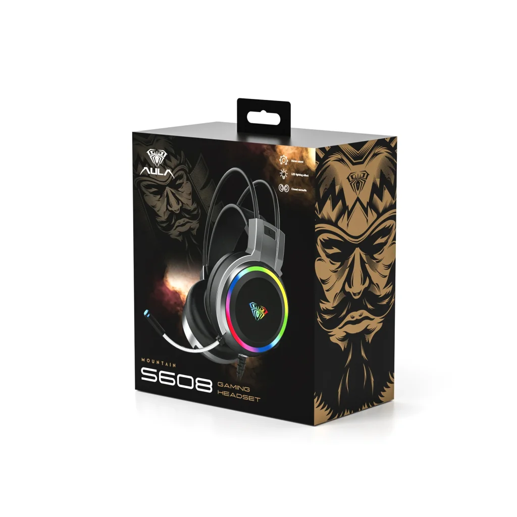 Гарнітура Aula S608 Wired Gaming Headset Black (6948391235509) UA