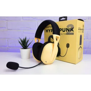 Bluetooth-гарнітура Hator Hyperpunk 2 Wireless Tri-mode Black/Yellow (HTA-857) UA