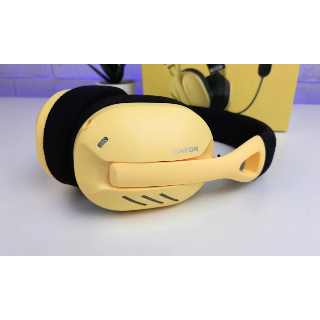 Bluetooth-гарнітура Hator Hyperpunk 2 Wireless Tri-mode Black/Yellow (HTA-857) UA