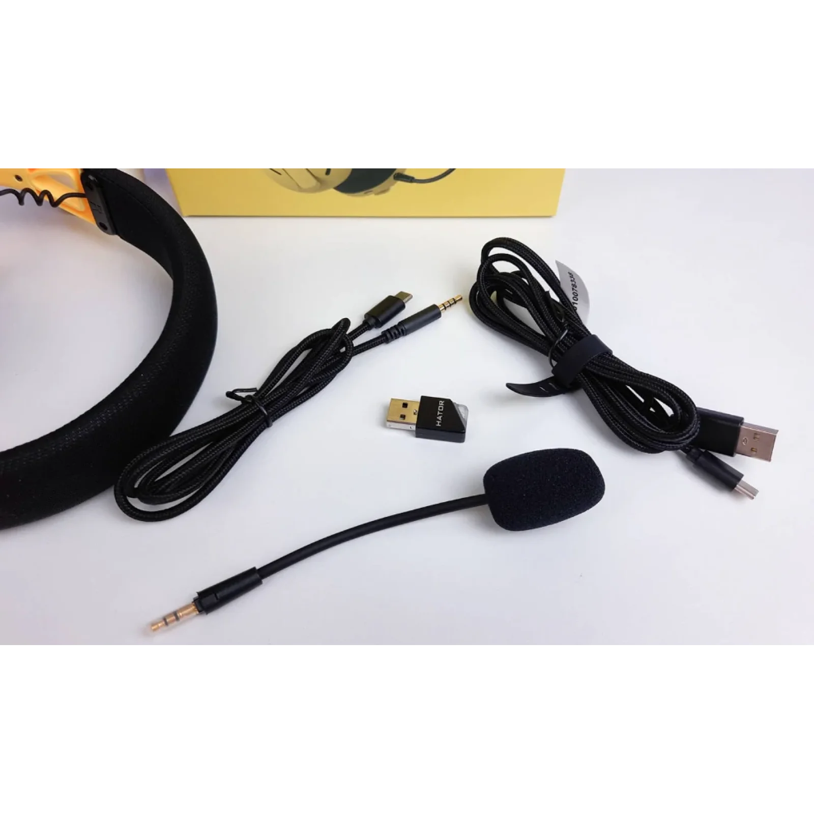 Bluetooth-гарнітура Hator Hyperpunk 2 Wireless Tri-mode Black/Yellow (HTA-857) UA