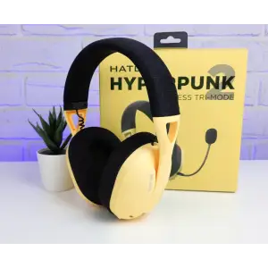 Bluetooth-гарнітура Hator Hyperpunk 2 Wireless Tri-mode Black/Yellow (HTA-857) UA