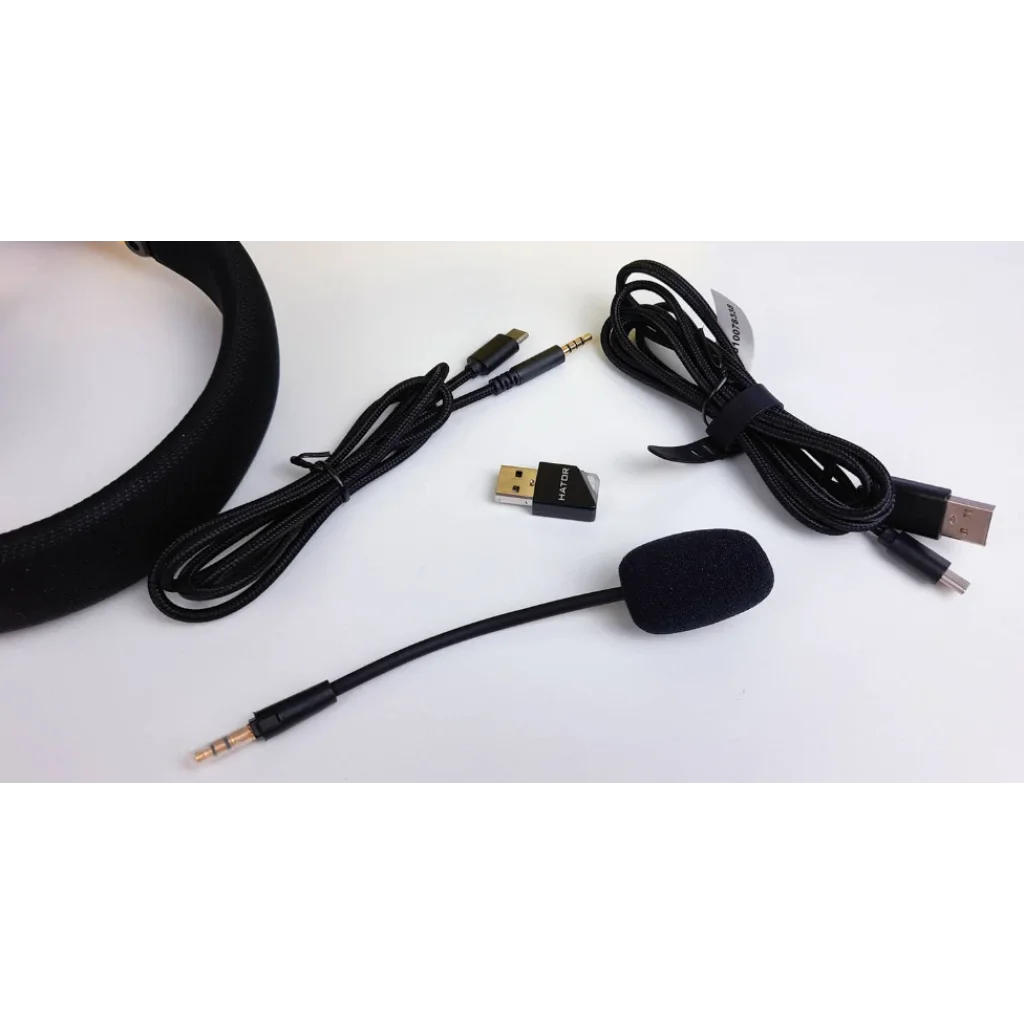 Bluetooth-гарнітура Hator Hyperpunk 2 Wireless Tri-mode Black/Lilac (HTA-859) UA
