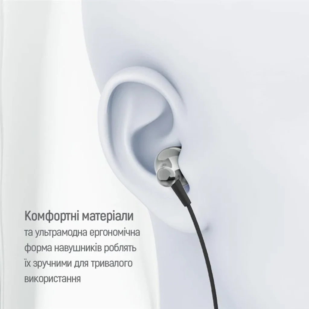 Гарнитура ColorWay Slim 3.5 mm Wired Earphone Blast 1 Black (CW-WD01BK) UA