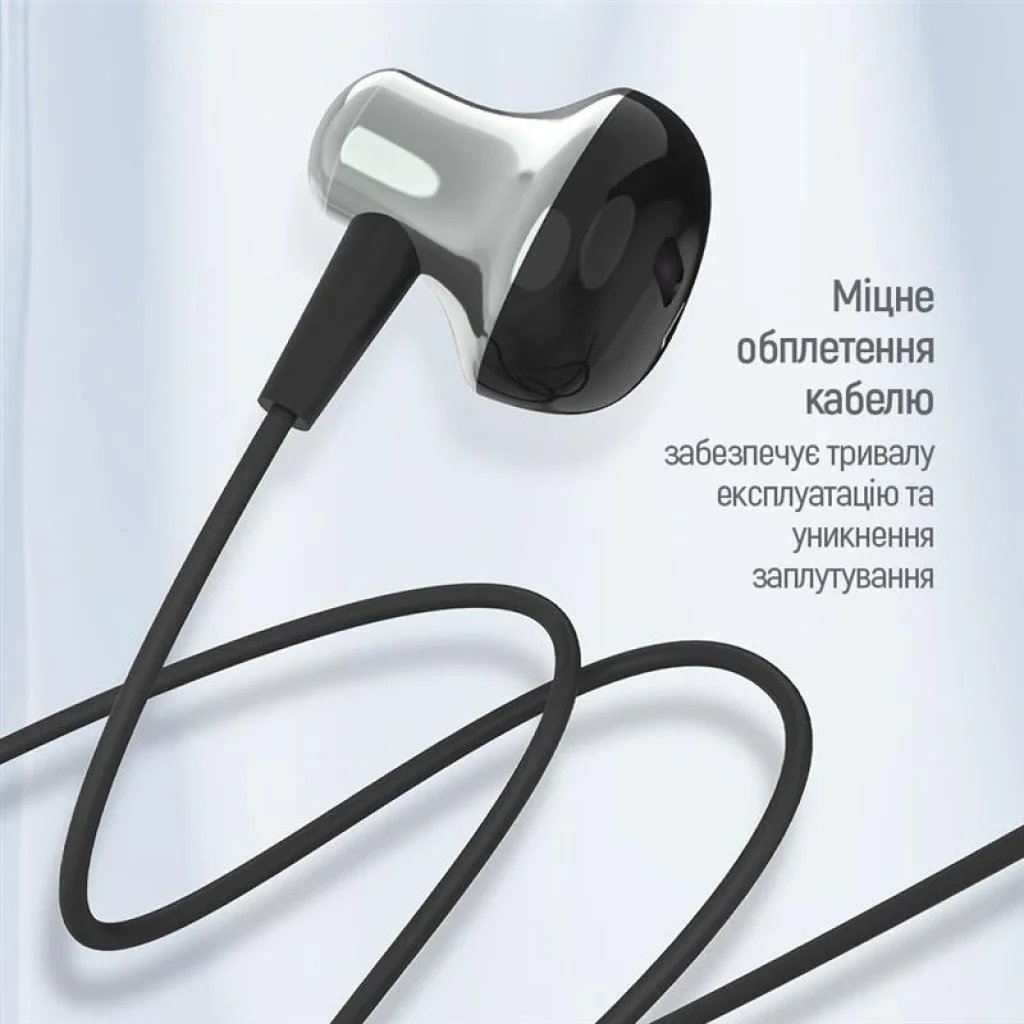Гарнитура ColorWay Slim 3.5 mm Wired Earphone Blast 1 Black (CW-WD01BK) UA