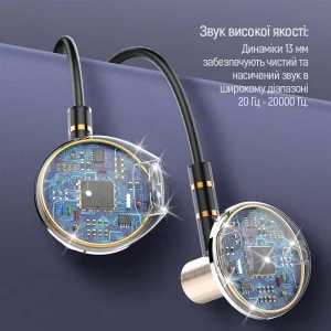 Гарнитура ColorWay Slim 3.5 mm Wired Earphone Blast 2 Black (CW-WD02BK) UA