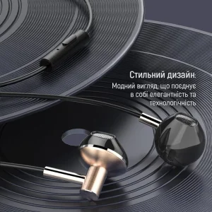 Гарнитура ColorWay Slim 3.5 mm Wired Earphone Blast 2 Black (CW-WD02BK) UA
