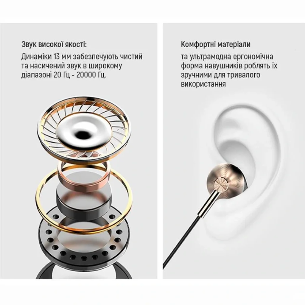 Гарнитура ColorWay Slim 3.5 mm Wired Earphone Blast 2 Black (CW-WD02BK) UA